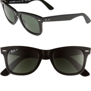 Ray-Ban polarized black classic Wayfarer sunglasses